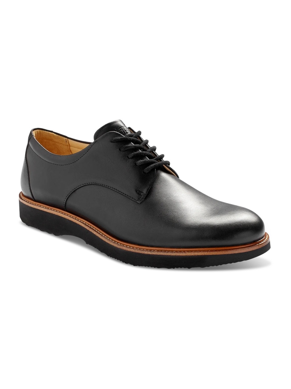 Samuel Hubbard Men's Founder Oxford in Black Leather, Size 10 Medium